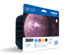 Brother LC-1220VALBPDR Druckerpatrone 4 Stück(e) Original Schwarz, Cyan, Magenta, Gelb