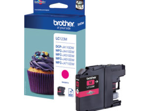 Brother LC-123M Druckerpatrone 1 Stück(e) Original Hohe (XL-) Ausbeute Magenta