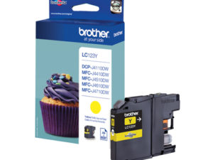 Brother LC-123Y Druckerpatrone 1 Stück(e) Original Hohe (XL-) Ausbeute Gelb
