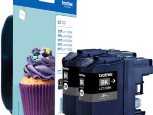 Brother LC-123BKBP2DR Druckerpatrone 2 Stück(e) Original Schwarz