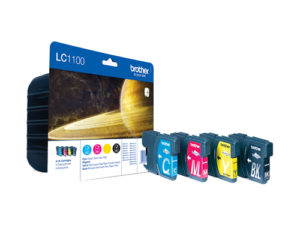 Brother LC-1100VALBPDR Druckerpatrone 4 Stück(e) Original Schwarz, Cyan, Magenta, Gelb