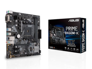 ASUS PRIME B450M-K AMD B450 Socket AM4 micro ATX