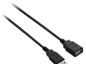 V7 USB-Verlängerungskabel USB 2.0 A (f) auf USB 2.0 A (m), schwarz 1.8m 6ft
