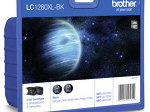 Brother LC-1280XLBKBP2DR Druckerpatrone 2 Stück(e) Original Schwarz